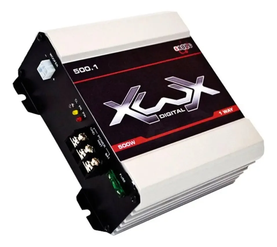 Módulo Amplificador Som Automotivo Boog Xwx 500.1 500w Rms