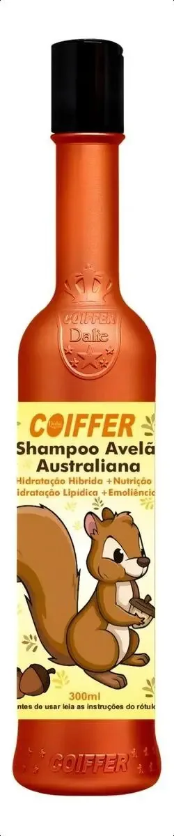 Shampoo Para Cabelos Avelã Australiano Coiffer 300ml