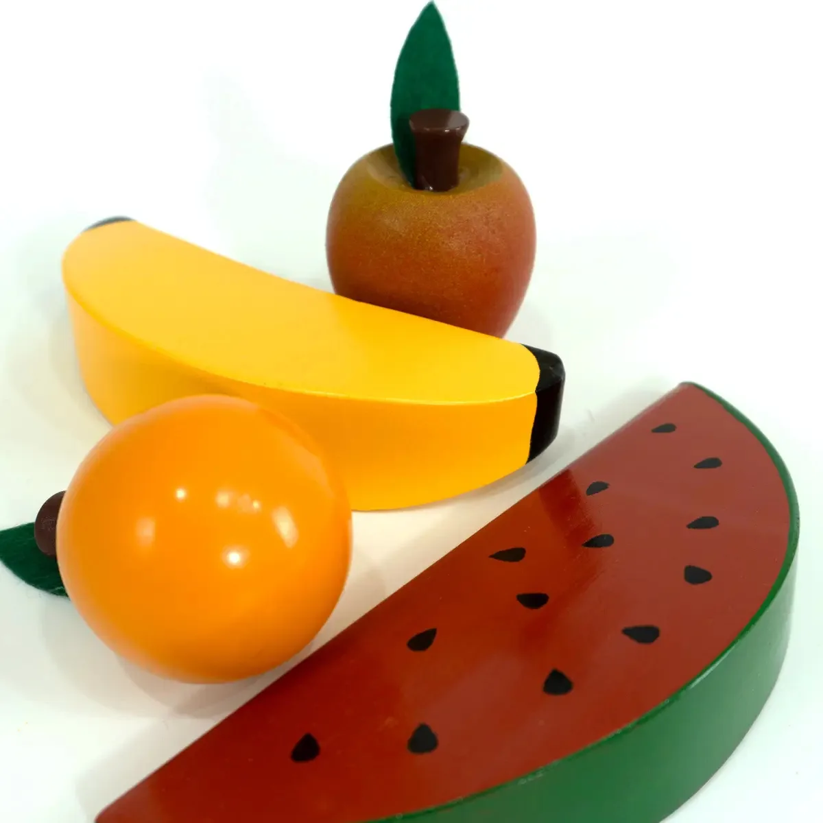 Kit Frutinhas Comidinhas De Madeira - Brinquedo Educativo