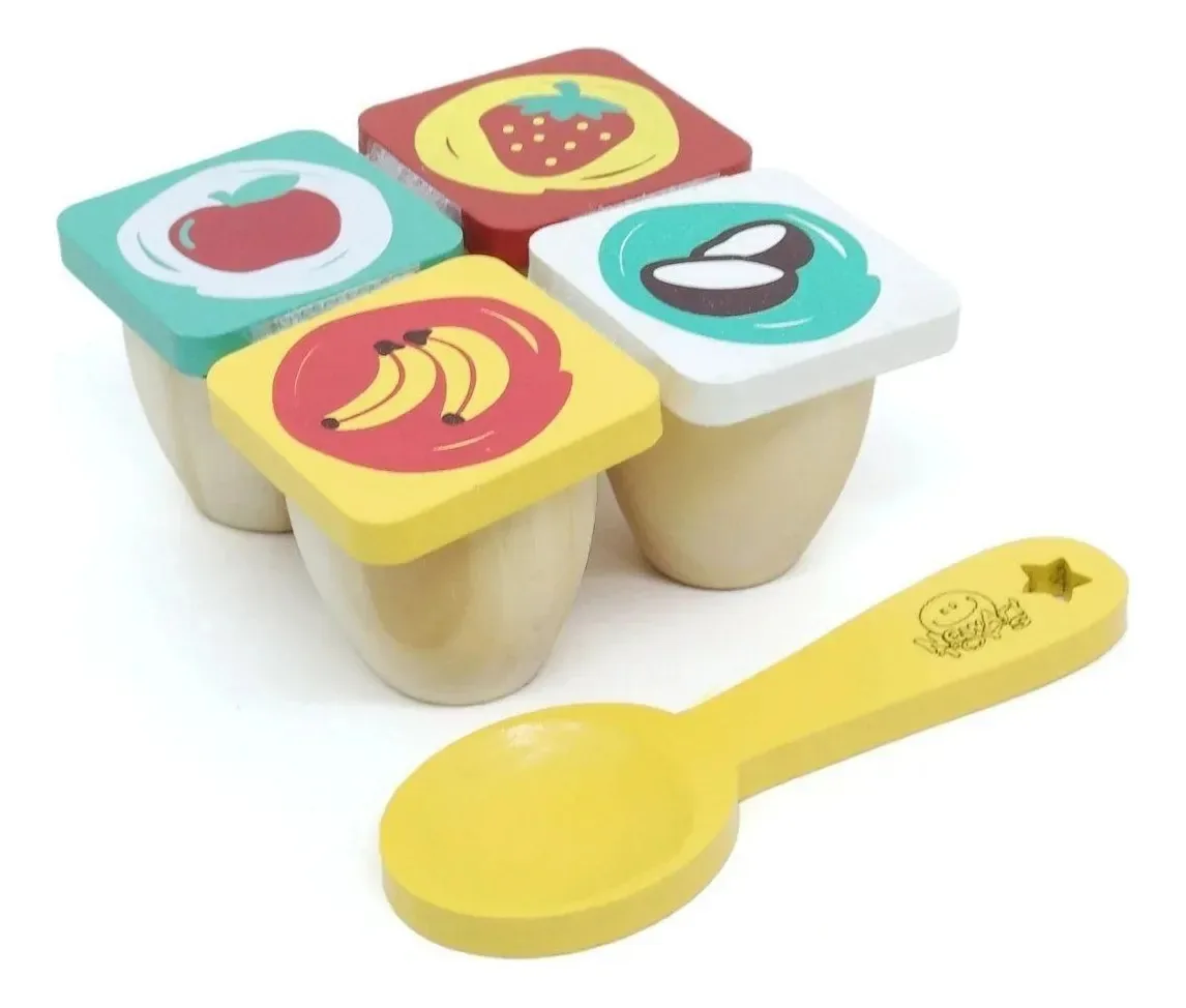 Coleção Comidinha Conjunto Iogurte 4 Peças