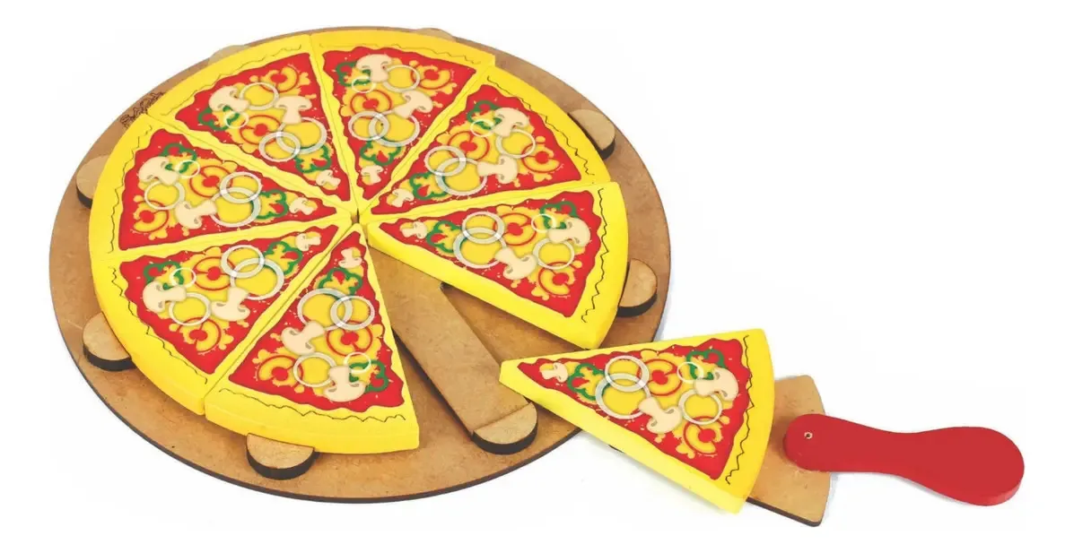 Coleção Comidinhas Pizza 8 Fatias