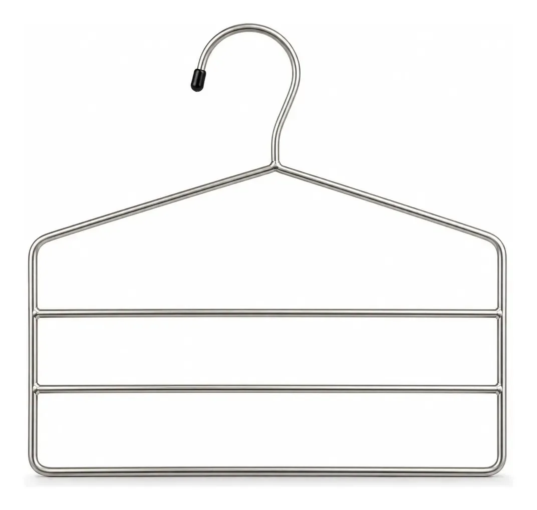 Cabide Para Calças Triplo Aço Cromado Reforçado Kit Com 6