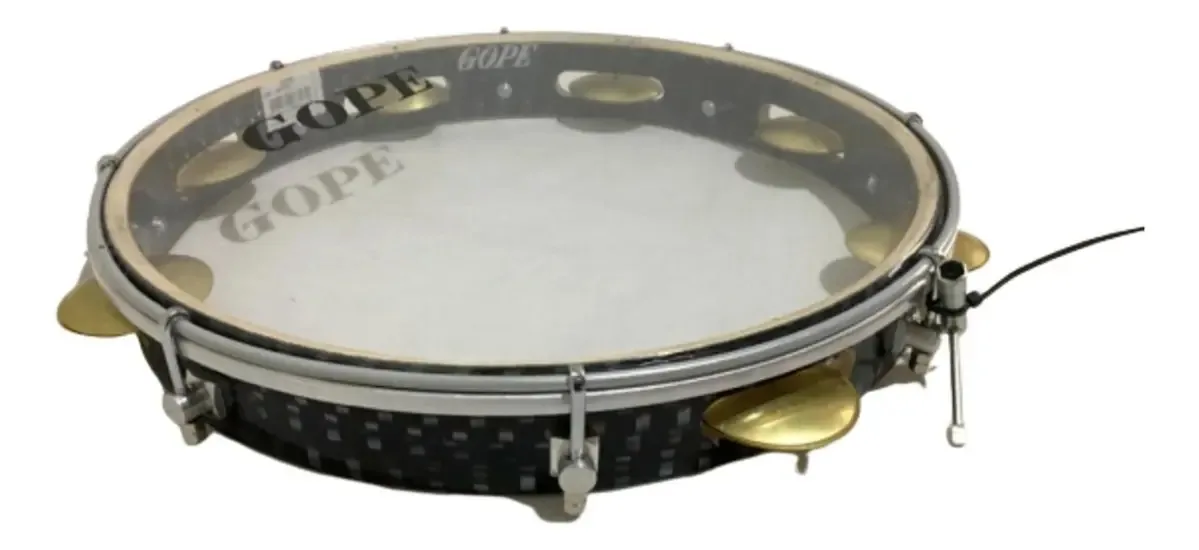 Pandeiro Gope 11 Pol. Super Leve Preto 644cp