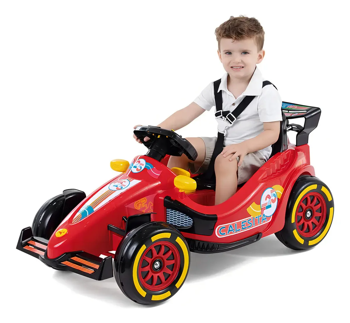 Carrinho Andador Velotrol Mini Speed Vermelho com Empurrador e Som