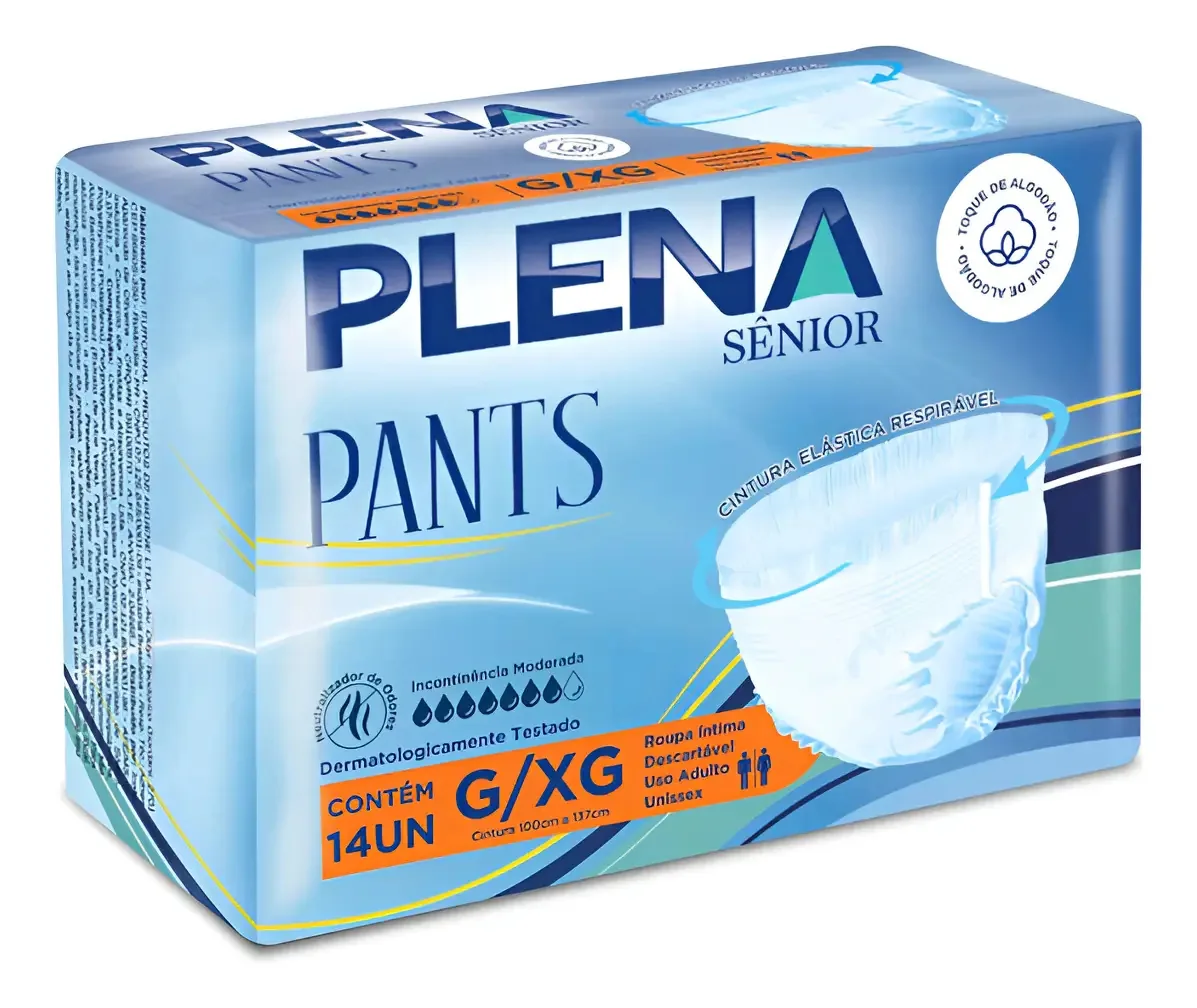Roupa Intima Plena para Incontinência Pants G/XG C/14Un