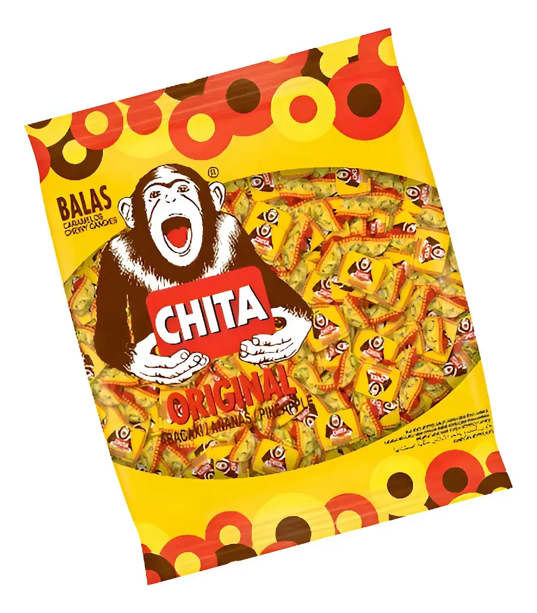 Bala Mastigável Chita Abacaxi 150g