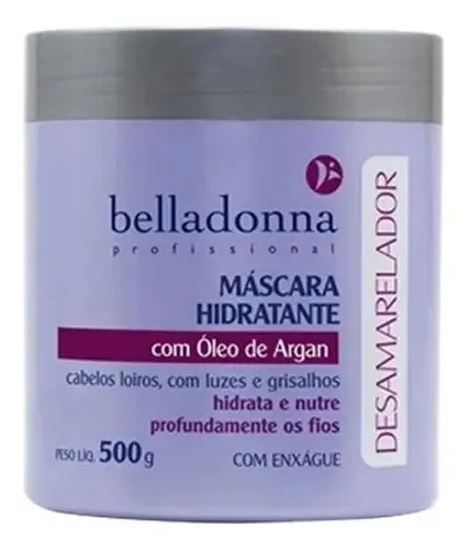 Máscara Desamareladora Com Argan 500g Belladonna