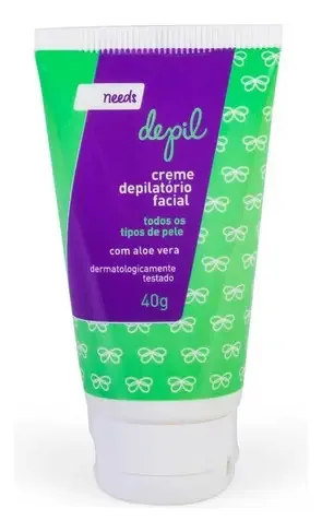 Creme Depilatório Facial Needs Aloe Vera Com 40g