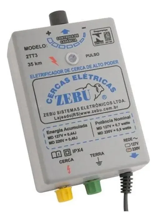 Eletrificador De Cerca Zebu 32km Cr