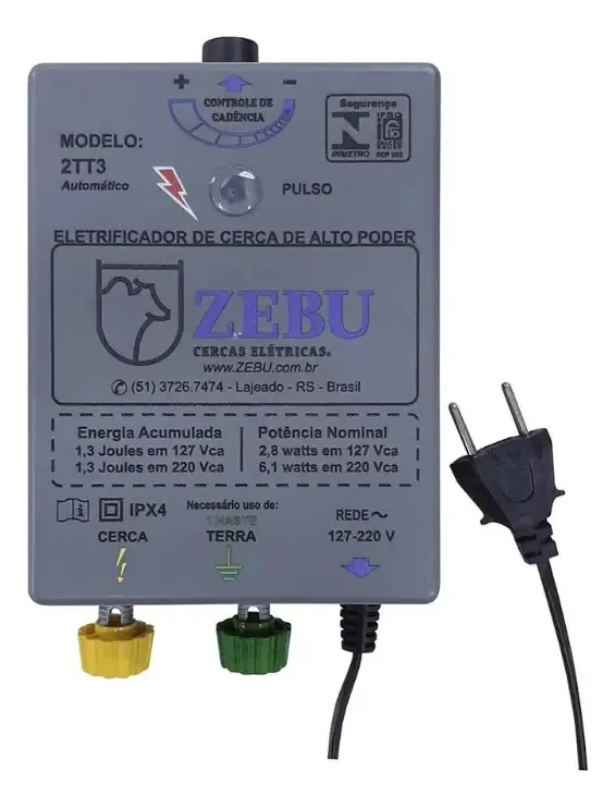Eletrificador De Cerca Zebu 2tt3 Automático