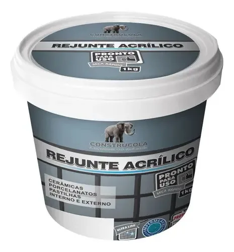 Rejunte Construcola Acrílico 1kg - Preto