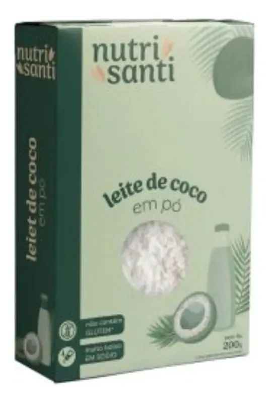 Leite De Coco Em Po 200g Nutrisanti