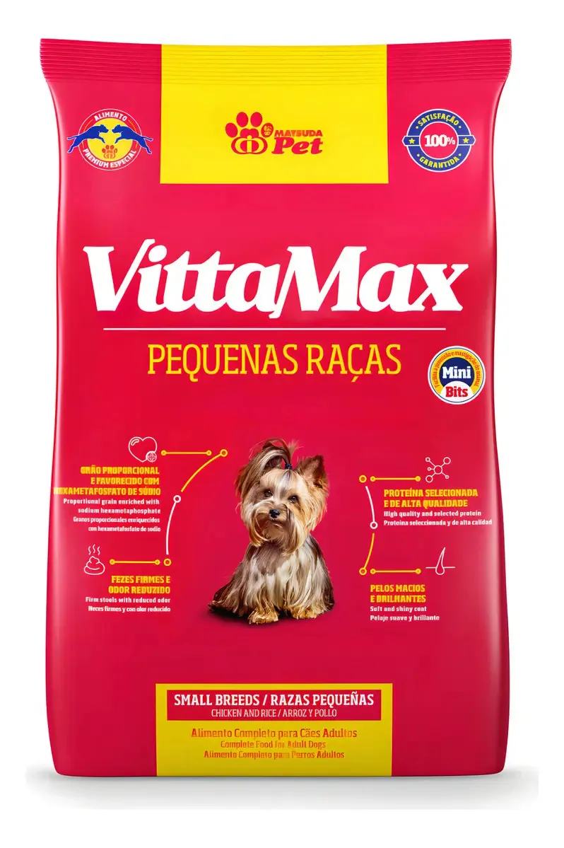 Racao Vittamax 10,1kg Caes Pequenas Racas