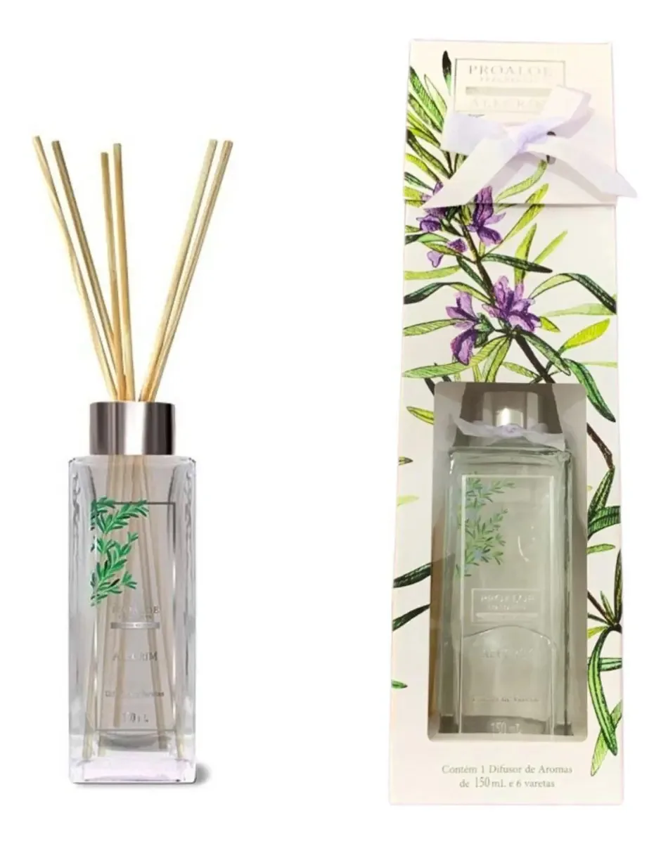 Difusor De Varetas Alecrim 150ml Edição Luxo Proaloe