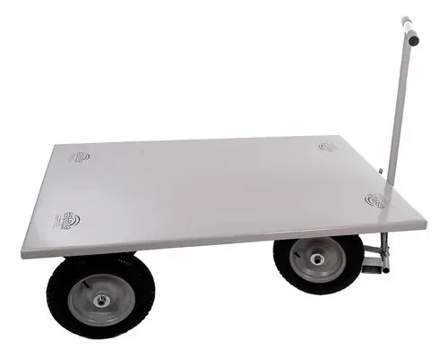 Carro Plataforma Aço Esfera Capacidade 600kg 4 Rodas Industrial