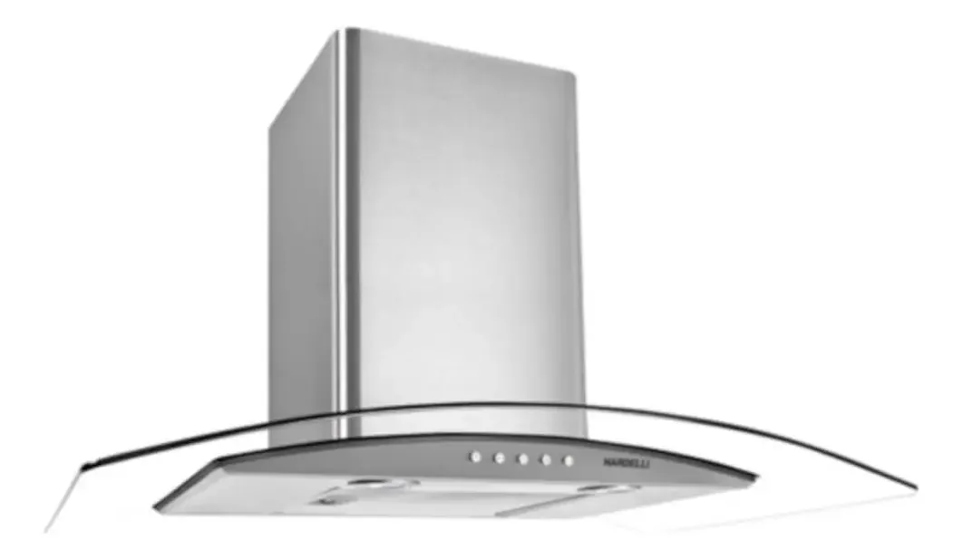 Coifa Nardelli Inox Com Vidro Curvo - 90cm -