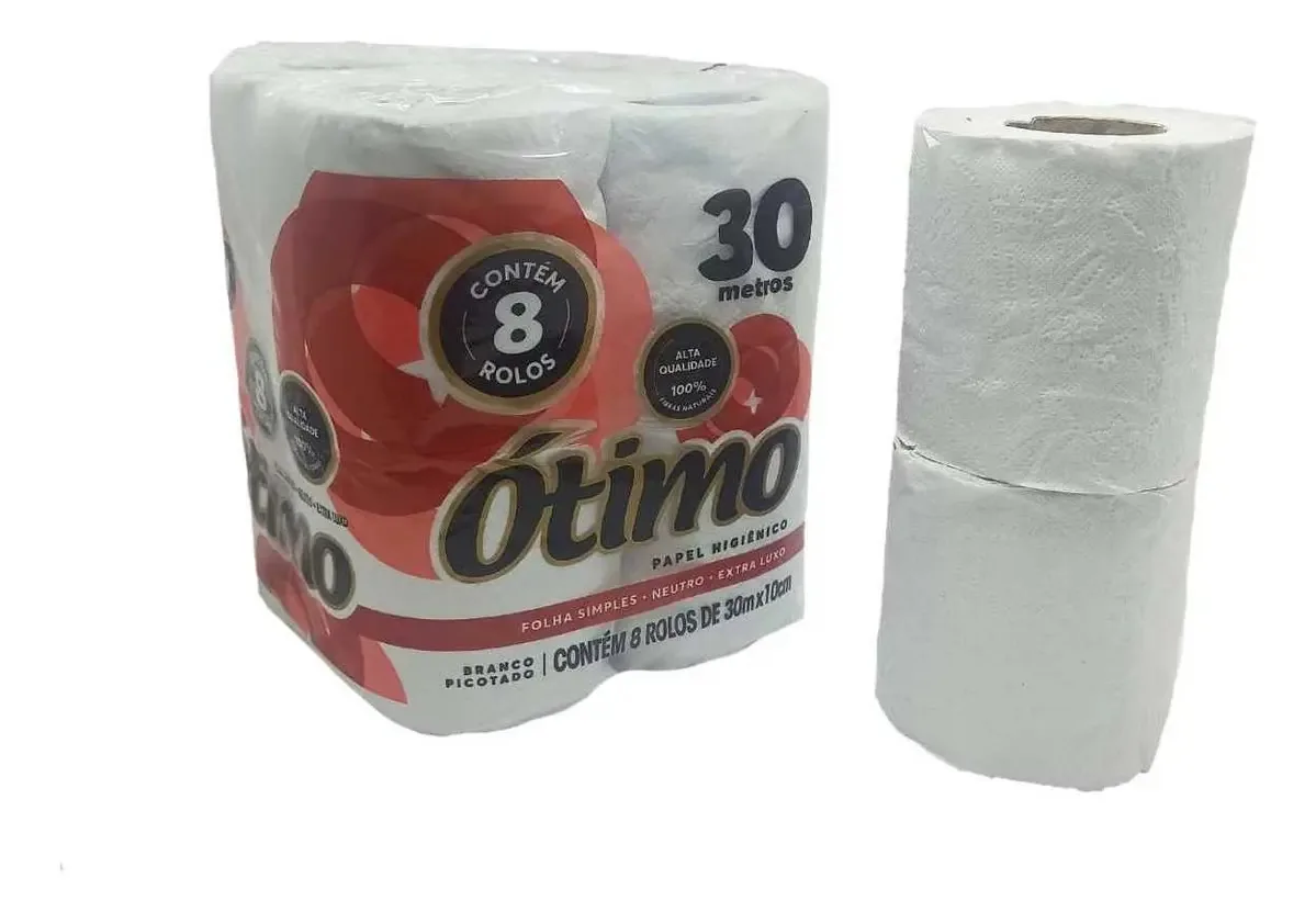 Papel Hig. Otimo 30m C/8 Neutro