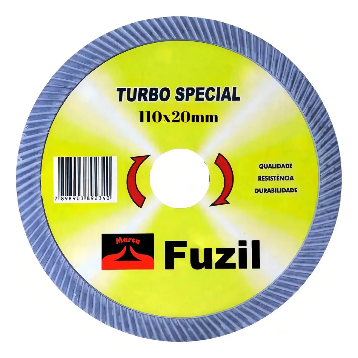 Disco De Corte Diamantado Turbo 110x20mm Fuzil