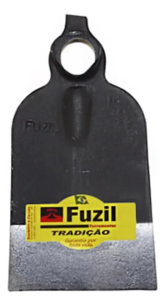 Enxadão Largo Sem Cabo 3 Libras 145mm Aço Fuzil para Lavoura e Jardinagem