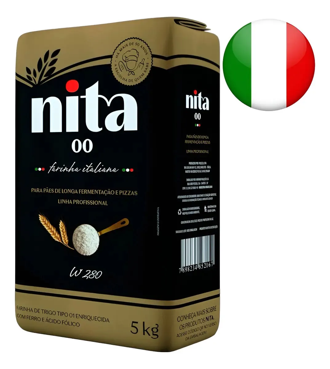 Farinha Italiana 00 Nita Pizzaria 5kg Full