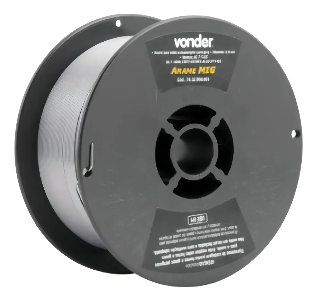 Arame Autoprotegido 0,8mm Carretel Plástico 1kg Vonder