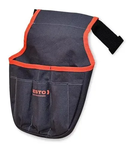 Cinto Para Ferramentas Jardinagem 36x30x7cm 5 Bolsos Presto