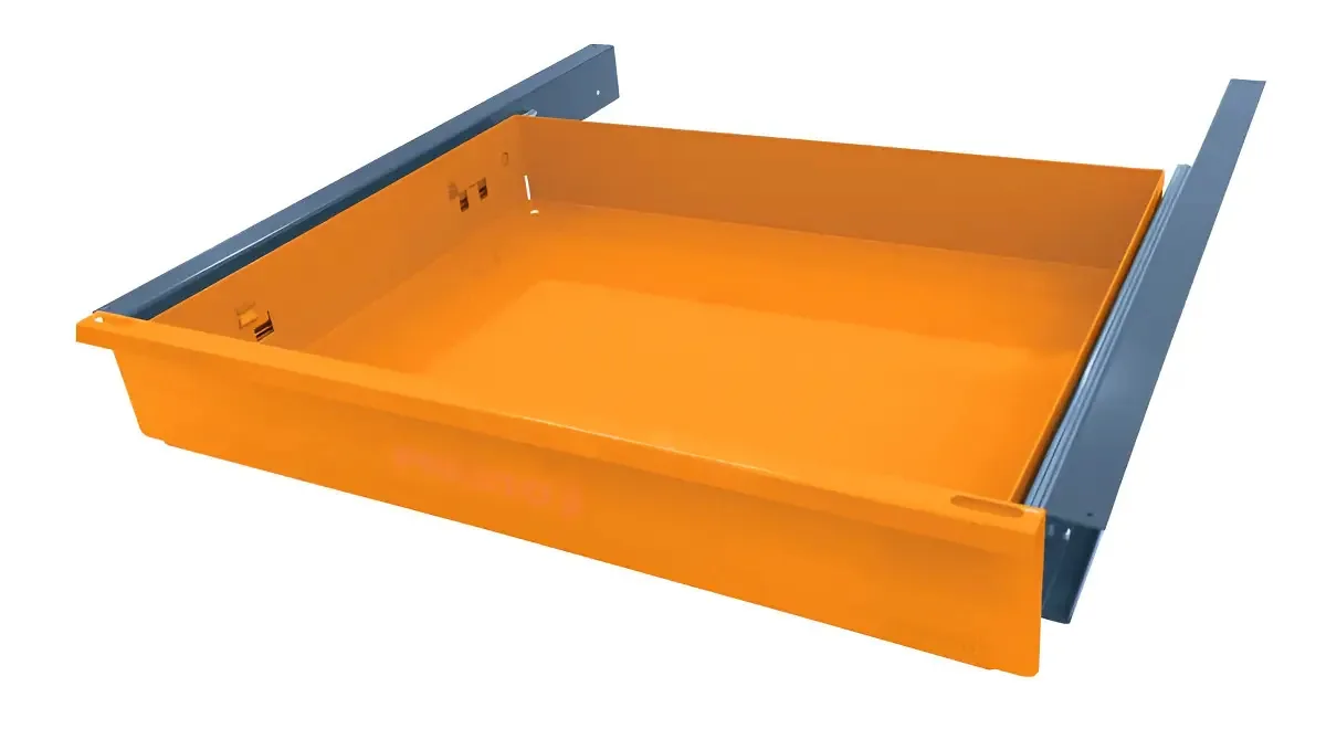 Gaveta Para Bancada 450mm Cinza E Laranja Presto