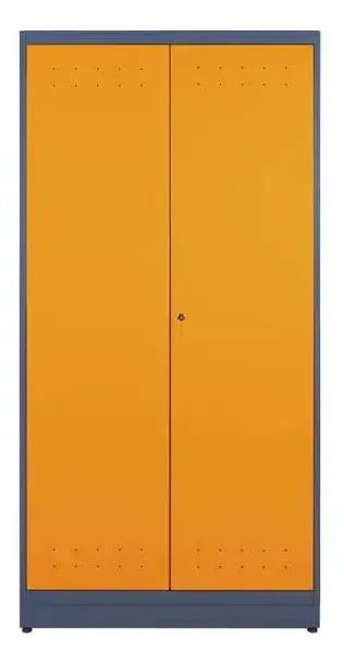 Armário 4 Prateleiras Ábile Cinza E Laranja Presto