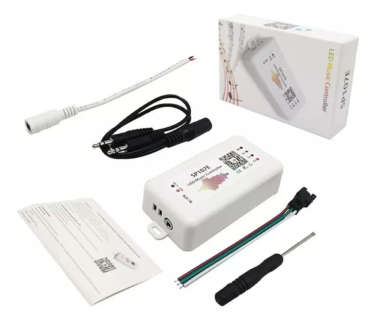 Controladora Sp107e Bluetooth App Música Rítmica Fita Led