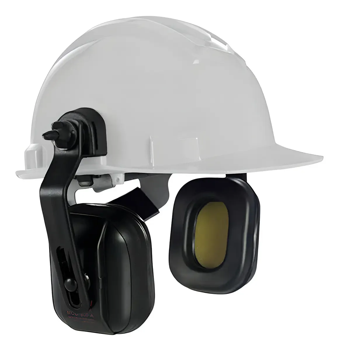 Capacete Branco Ledan Com Abafador P/ Indústria e Construção