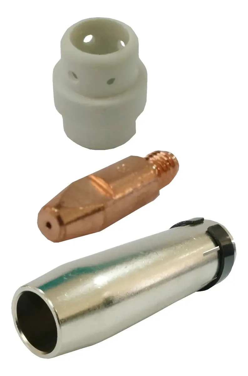 Kit Consumíveis Soldagem Bocal 1,0mm Difusor Tocha TMB 240A Balmer