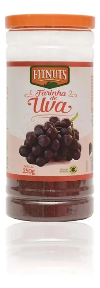 Farinha De Uva 250g Pote - Sem Glúten