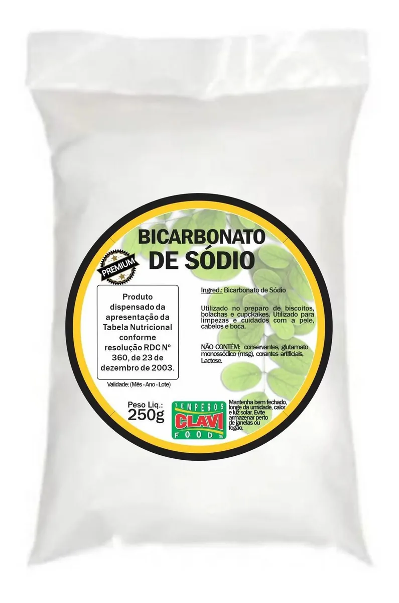 Bicarbonato De Sódio Pó Sc 250g