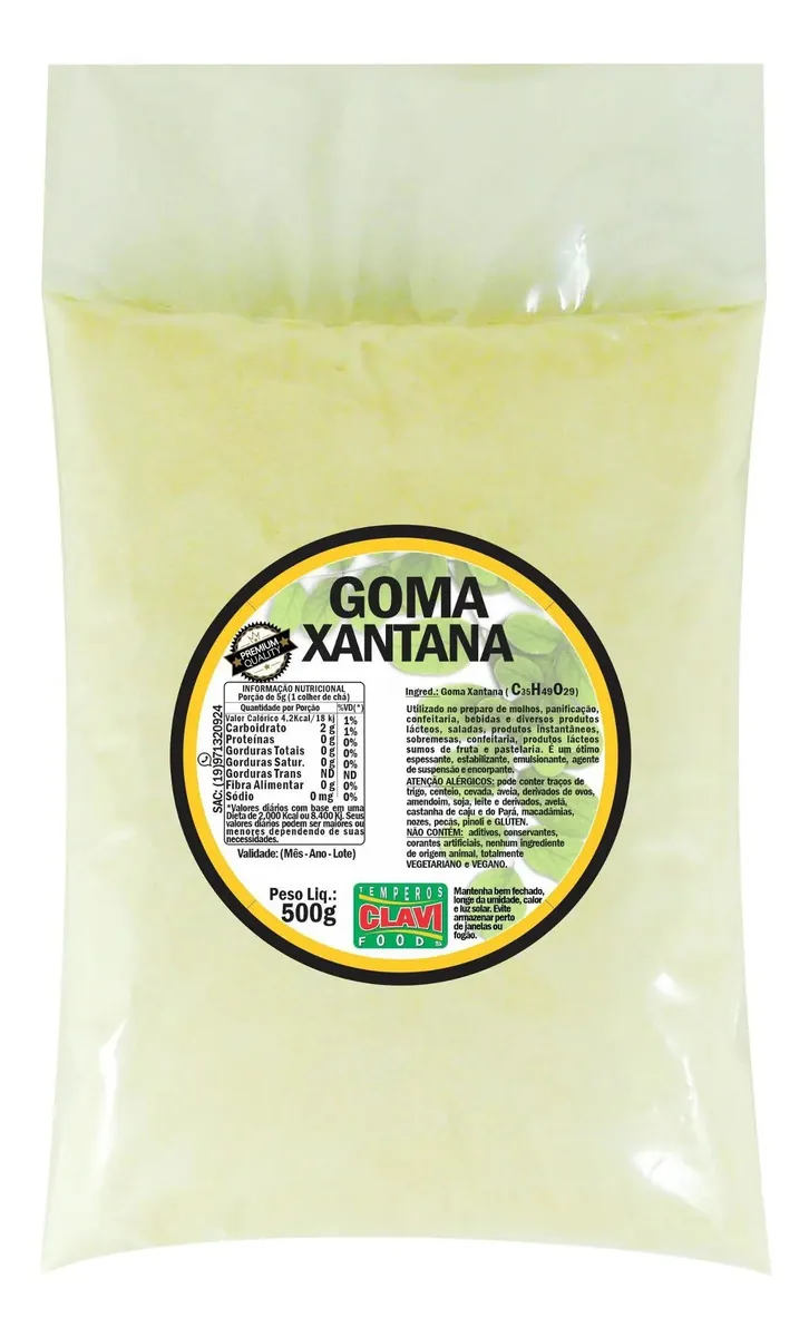 Goma Xantana Em Pó Sc 500g (c235h49o29)
