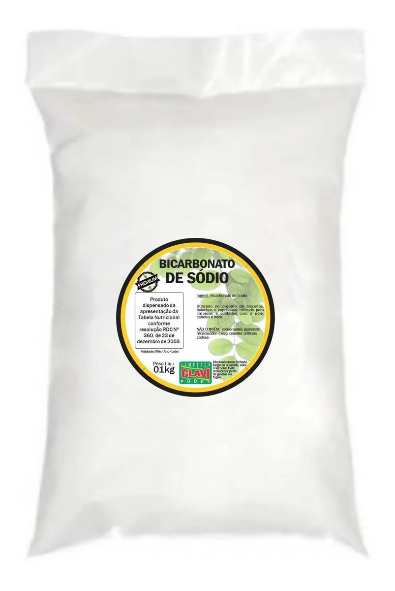 Bicarbonato De Sódio Pó Sc 01kg