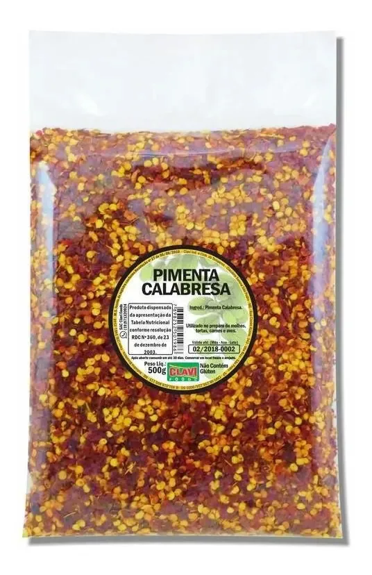 Pimenta Calabresa Em Flocos Sc 500g