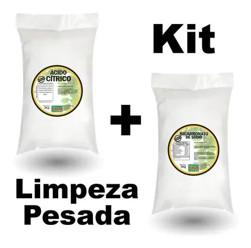 Kit Limpeza Co2 Ácido Citrico 3kg + Bicarbonato Sódio 3kg