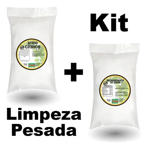 Kit Limpeza Co2 Ácido Citrico 5kg + Bicarbonato Sódio 5kg