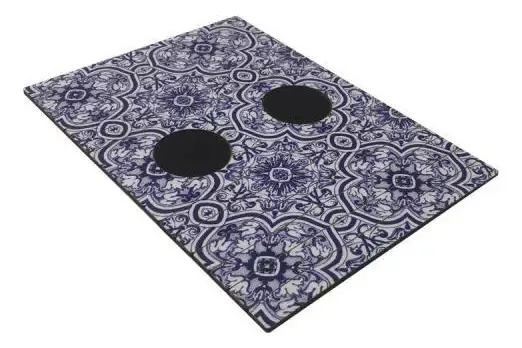 Suporte Apoio Sofá Porta Copo E Controle Azulejos Azuis