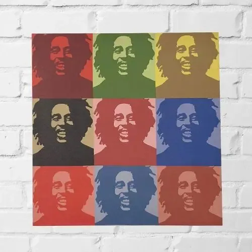 Quadro Decorativo - Quadro Bob Marley Colorido