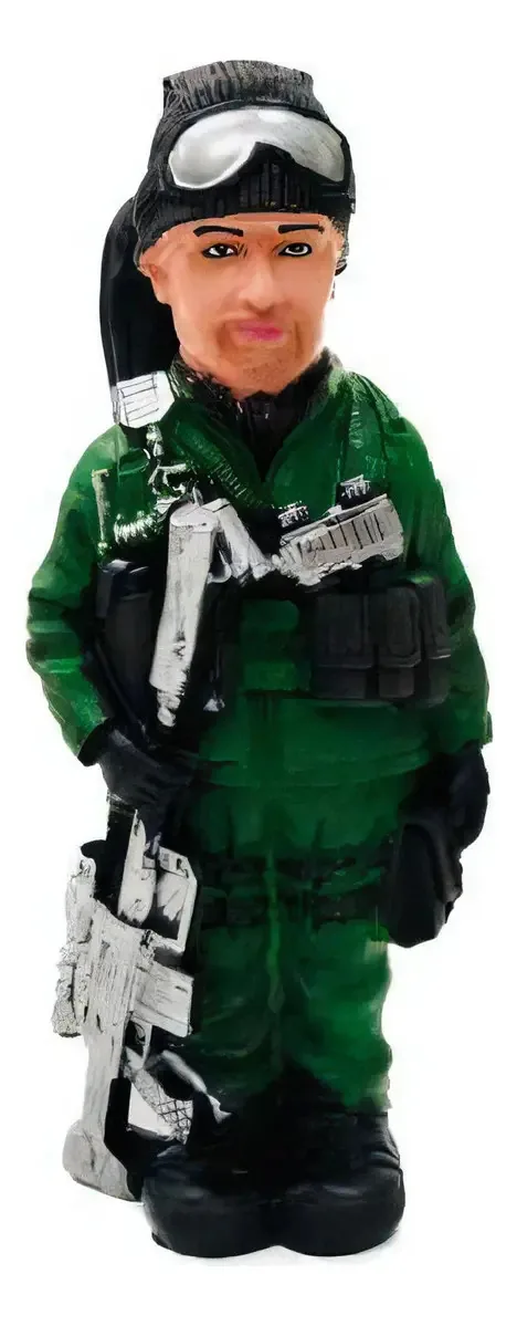 Peça Decorativa Cofre Soldado De Gorro