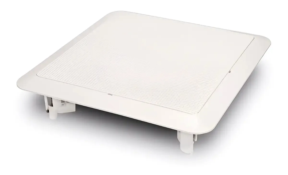 5 Arandela Quadrada 6 Polegadas Branca P/ Falante Teto Gesso Cor Branco