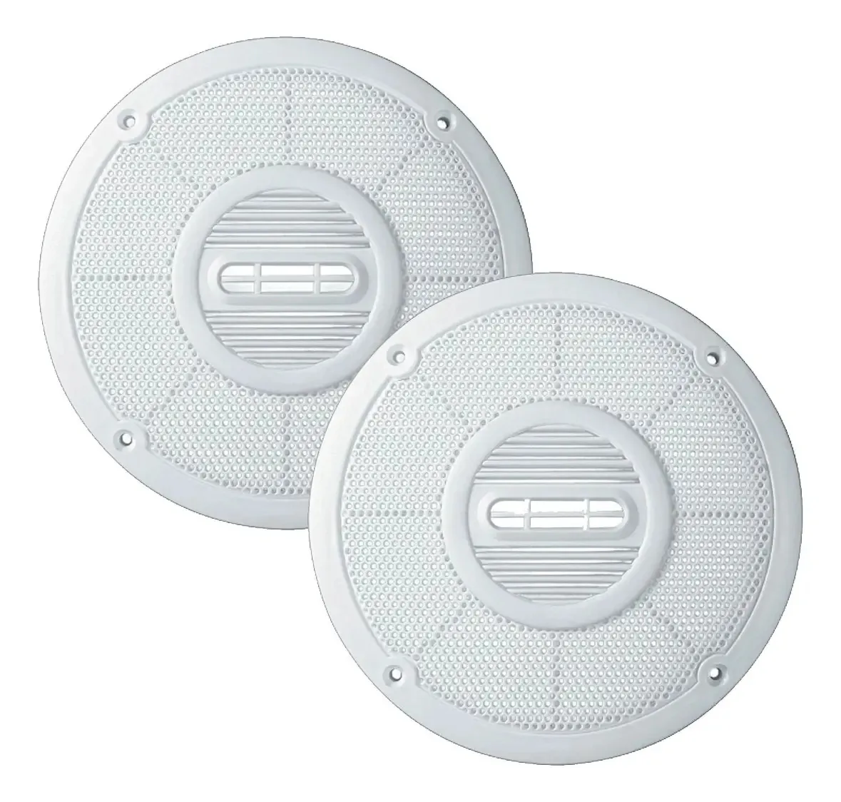 2 Telas Plástica Branca P/ Alto Falante 6 Permak Nova 124/b