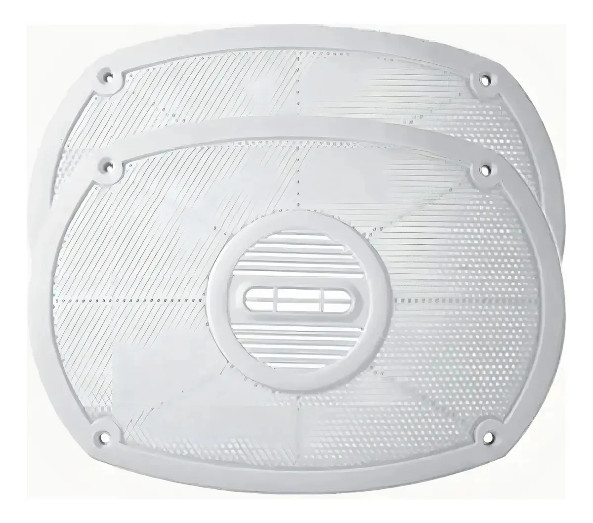 1 Par Tela Para Auto Falante Branca 6x9 Polegadas Permak Cor Branco
