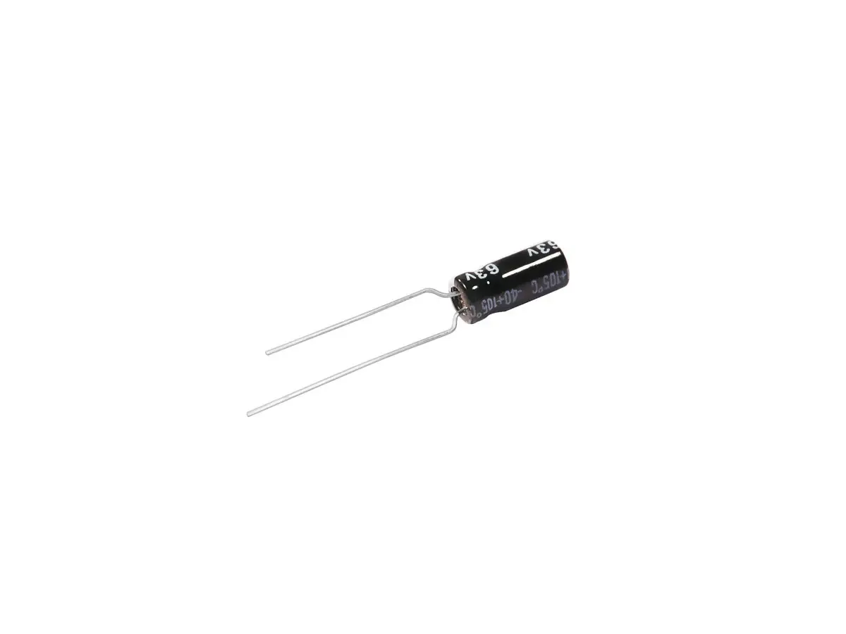 Capacitor 4,7 X 63v | Preto