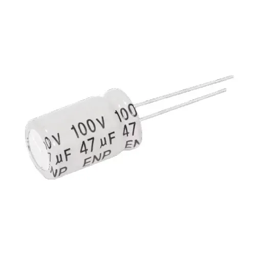 Capacitor 47 X 100 Bipolar | Branco