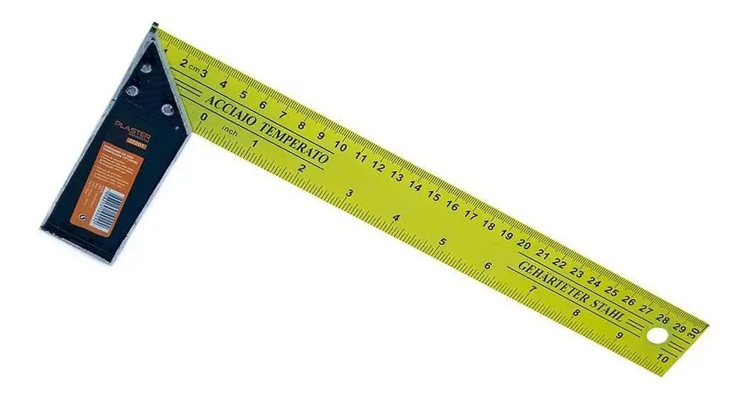 Esquadro Inox 30 Cm Plaster