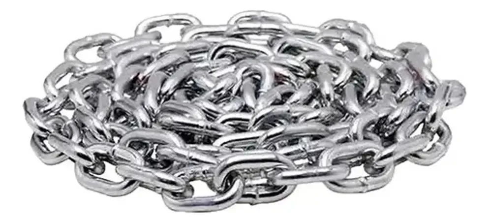 Corrente Soldada Galvanizada 3mm C/12,5kg (58m) Rino Agro Cor Prata