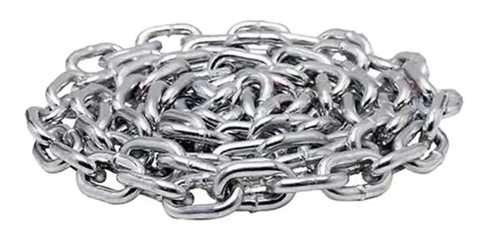 Corrente Soldada Galvanizada 4mm C/12,5kg (41,9m) Rino Agro Cor Prata