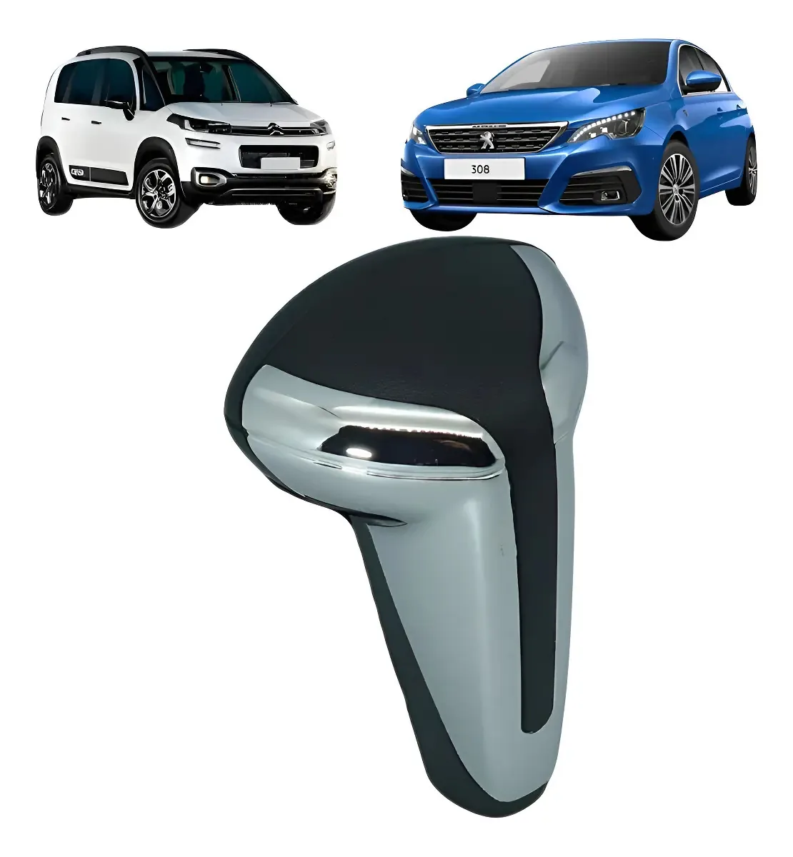 Manopla De Câmbio Automático Citroen/peugeot Mmapc8600 Cromado